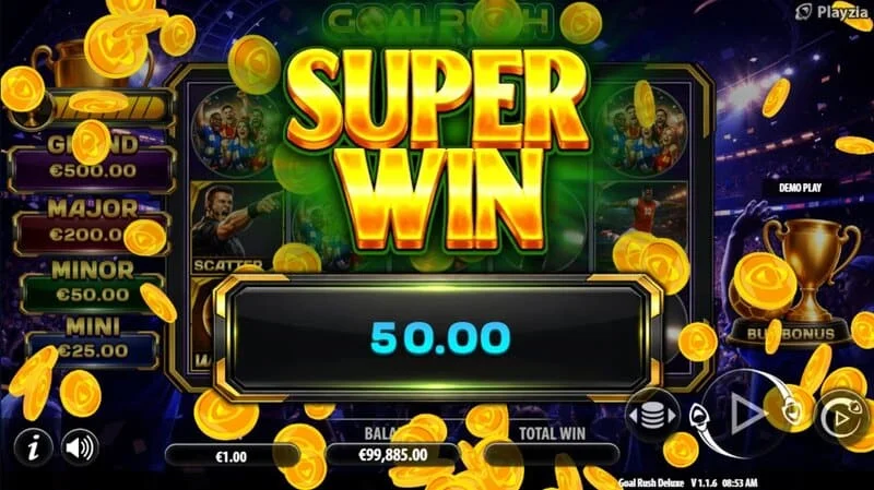 Goal Rush Deluxe - Grand Jackpot के साथ अंतिम सुपर-जीत